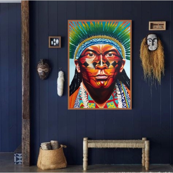 Cayapo indián portré