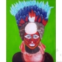 Kép 2/4 - Pápua törzsi kultúráját bemutató - portré festmény