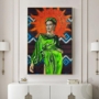 Kép 3/5 - Frida Kahlo festőnő nagyméretű festményen